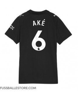 Günstige Manchester City Nathan Ake #6 Auswärtstrikot Damen 2025-26 Kurzarm
